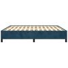 vidaXL Bedframe zonder matras 180x200 cm fluweel donkerblauw