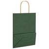 vidaXL Papieren zakken 50 st met hengsels 21x11x28 cm groen