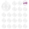 vidaXL Kerstbal Set 50 st LED's Transparant &Oslash; 5 cm Kunststof
