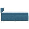 vidaXL Boxspring met matras fluweel blauw 90x190 cm