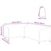 vidaXL Hoes voor tuinmeubelen Zwart 260 x 210 x 80 cm 600D Oxford Stof
