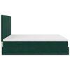 vidaXL Ottoman bed met matrassen 160x200cm fluweel donkergroen