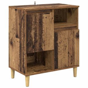 vidaXL Dressoir Oud hout 35 x 60 x 70 cm Bewerkt hout