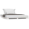 vidaXL Bedframe massief grenenhout wit 140x190 cm