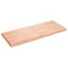 vidaXL Tafelblad natuurlijke rand 140x60x(2-6) cm eikenhout lichtbruin