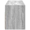 vidaXL Badkamerwandkast 80x25x30 cm bewerkt hout grijs sonoma eiken