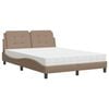 vidaXL Bedframe zonder matras "Zadar" cappuccinokleurig 120x200 cm