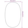 vidaXL Wandspiegel 80x50 cm goudkleurig