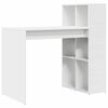 vidaXL Bureau Wit Bewerkt hout 108 x 55 x 103.5 cm