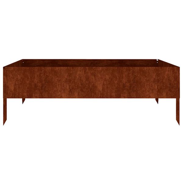 vidaXL Plantenbak verhoogd 100x100x33,5 cm cortenstaal