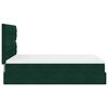 vidaXL Ottoman bed met matrassen 140x200cm fluweel donkergroen