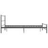 vidaXL Bedframe metaal grijs 120x200 cm