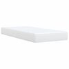 vidaXL Boxspring met matras kunstleer wit 80x200 cm