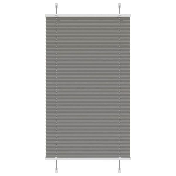 vidaXL Pliss&eacute; rolgordijn 70x100 cm stofbreedte 69,4 cm antraciet