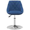 vidaXL Eetkamerstoelen draaibaar 4 st fluweel blauw