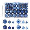 vidaXL Kerstballen 100 st &Oslash;3/4/6 cm blauw