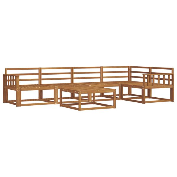 vidaXL Buiten bankenset 6 pcs Naturel Massief Acaciahout