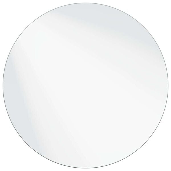 vidaXL Wandspiegel Rond &Oslash; 60 cm gehard glas