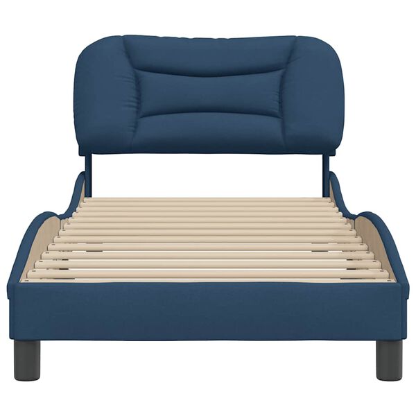 vidaXL Bedframe zonder matras "Hvar" 90x200 cm stof blauw