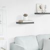 vidaXL Wandschap zwevend 40x23x3,8 cm MDF hoogglans grijs