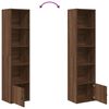 vidaXL Boekenkast 31x24x127 cm bewerkt hout bruin eikenkleurig