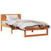 vidaXL Bedframe met hoofdeinde Wasbruin 90 x 200 cm Massief grenenhout