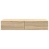 vidaXL Wandschap met lades 100x36x19 cm bewerkt hout sonoma eikenkleur