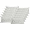 vidaXL Plaid kussen 12 st HEERLEN Lichtgrijs 40 x 80 cm Flanel