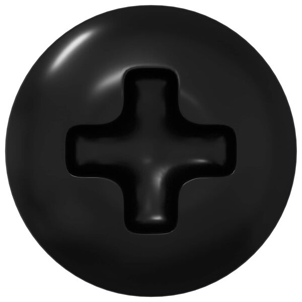 vidaXL Sleeve Schroeven 2 pcs Zwart M4 x 10 mm Staal