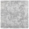 vidaXL Hoogpolig vloerkleed NAVARRA 160x160 cm polyester zilvergrijs