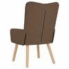 vidaXL Fauteuil Bruin 63 x 67 x 94 cm Stof en multiplex