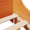 vidaXL Bedframe zonder matras massief grenenhout wasbruin 75x190 cm