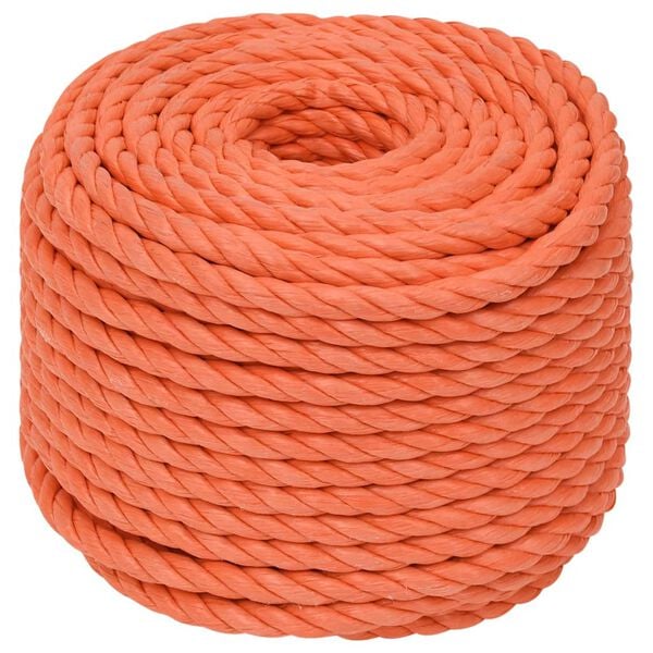 vidaXL Werktouw 12 mm 50 m polypropeen oranje