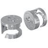 vidaXL Cam Lock Moeren 2 pcs Zilver 15 x 11,5 mm Staal