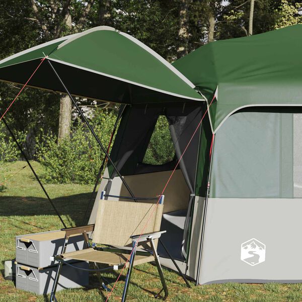vidaXL Directe Tent met opslag ALTA Groen 458 x 458 x 230 cm Staal