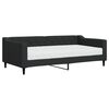 vidaXL Slaapbank met matras 90x190 cm stof zwart
