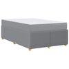 vidaXL Bedframe met matras Lichtgrijs 120 x 200 cm Stof