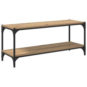 vidaXL TV-kast Artisan Eiken 100x33x41cm Gemonteerd hout en ijzer