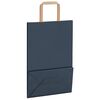 vidaXL Papieren zakken 250 st met hengsels 21x11x31 cm blauw