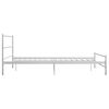 vidaXL Bedframe metaal wit 120x200 cm