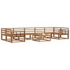 vidaXL Buiten bankenset 8 pcs Naturel Massief Acaciahout