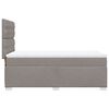 vidaXL Boxspring met matras stof taupe 80x200 cm