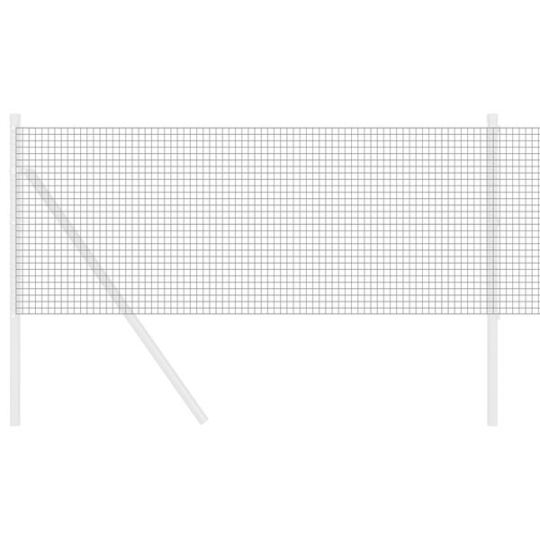 vidaXL Gelaste draadhek Grijs 0.6 x 50 m