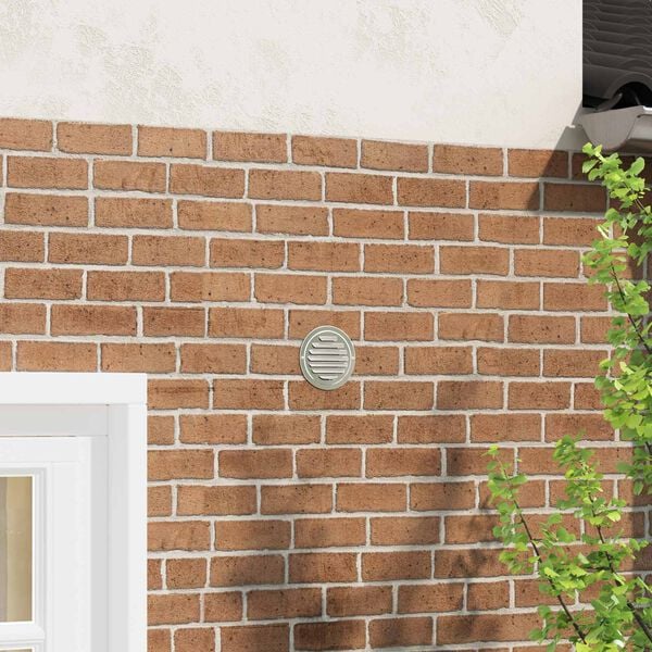 vidaXL Luchtventilatie roosters 4 pcs Zilver 80 mm Roestvrij staal