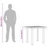 vidaXL Tuintafel 80x75x72 cm kunststof wit
