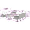 vidaXL Tuinbankenset met kussen 11 pcs Beige poly rattan