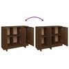 vidaXL Dressoir 90,5x30x70 cm bewerkt hout bruin eikenkleur