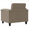 vidaXL Fauteuil 60 cm microvezelstof taupe