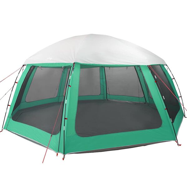 vidaXL Zwembadtent uitneembare buiten- gaaswanden 612x612 cm zeegroen