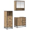 vidaXL Badkamermeubelset 3 st Artisan Eiken 65 x 33 x 60 cm